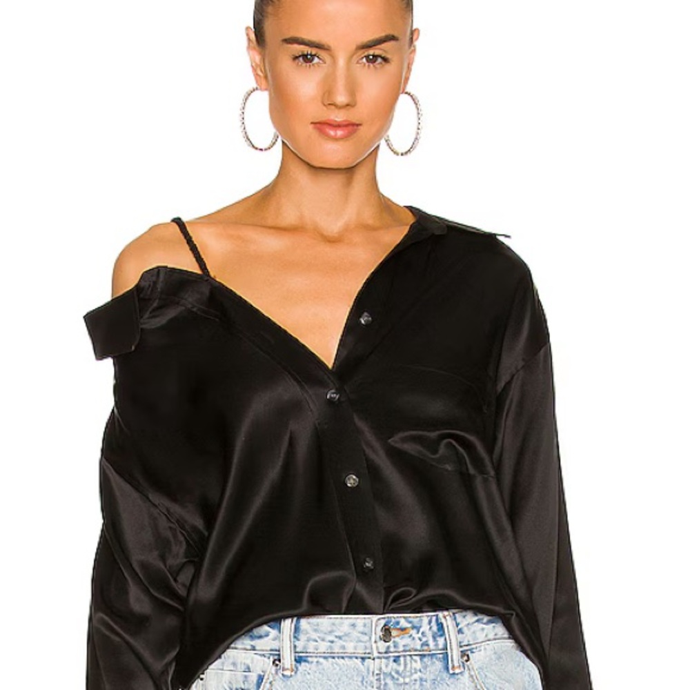 Alexander Wang Black Button Down Shirt